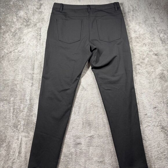 BYLT Women NWT Everyday Pant 2.0 Premium Basics Straight Fit Black Large D158 - Picture 4 of 11